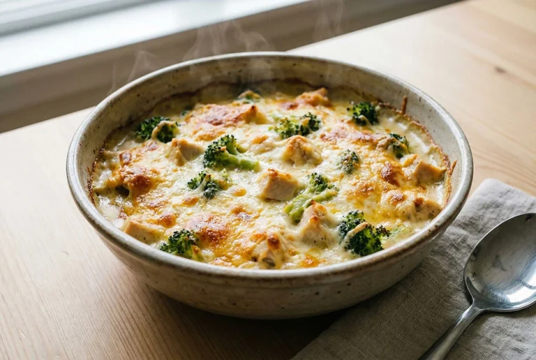 Par Baked Cheesy Chicken & Broccoli Bake
