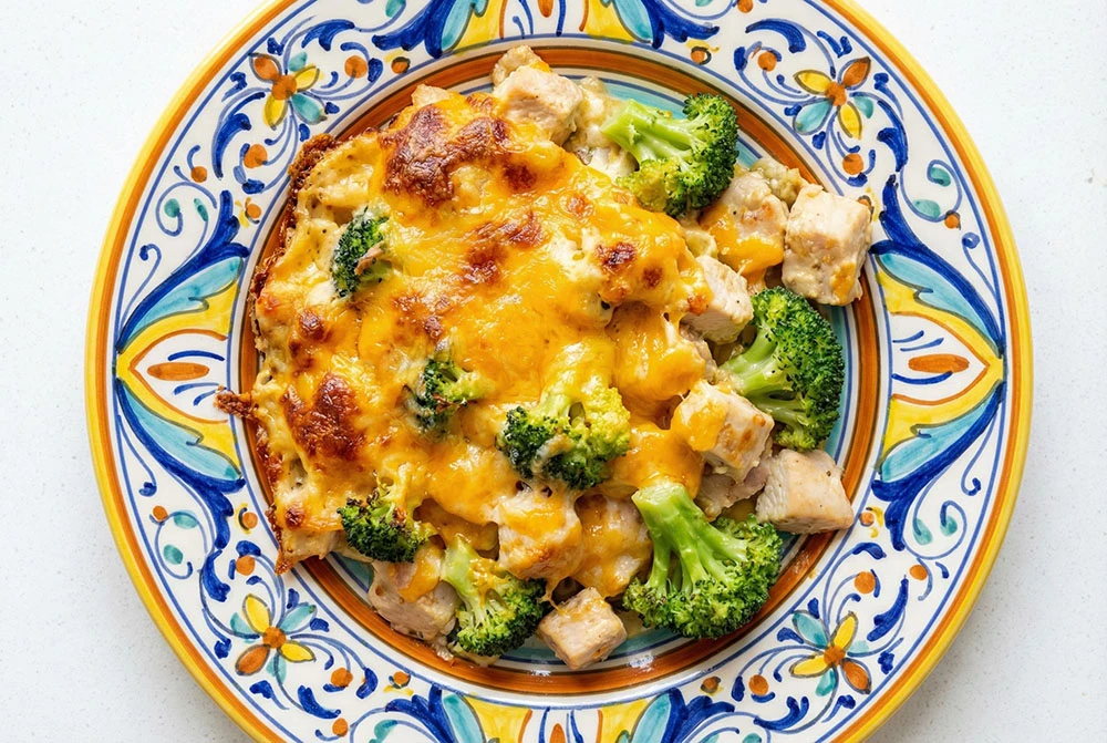 Dinner done with minimal fuss! This cheesy bake is prepped for busy nights, just reheat and serve.