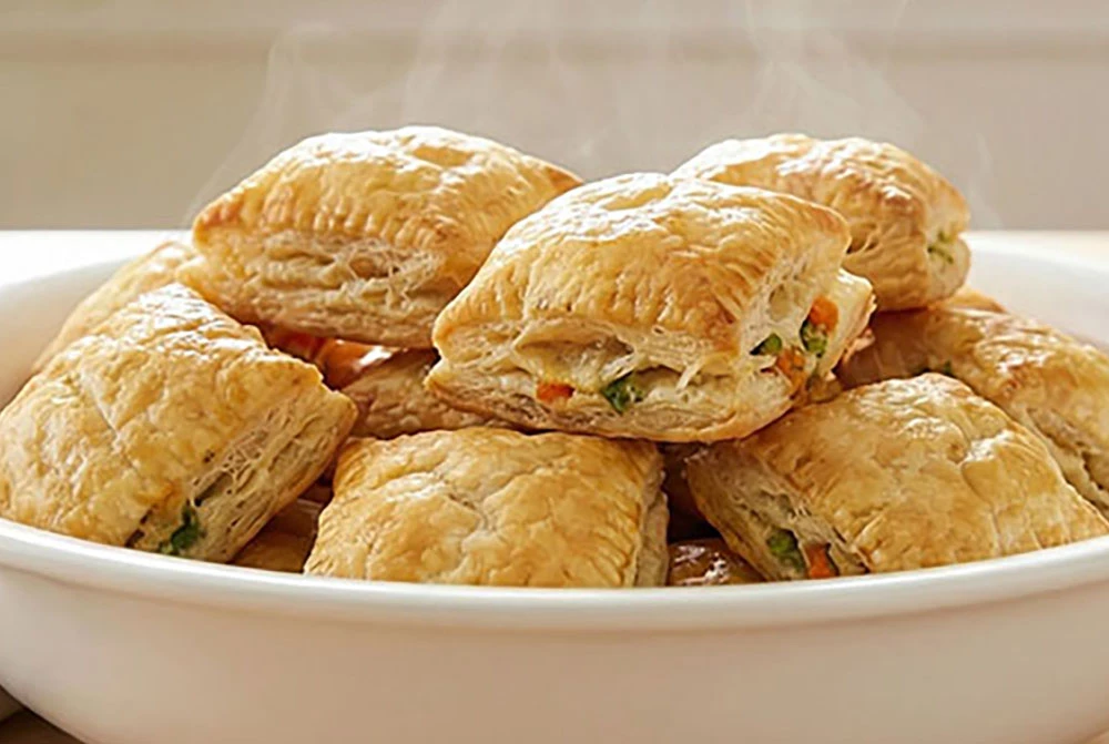 Fluffy Chicken & Veggie Puffs